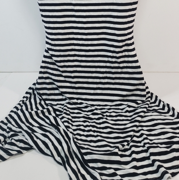 Calvin Klein Black & White Stripped Dress - Picture 6 of 8
